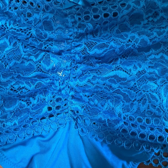 Cacique Teal Blue Lace Panties 22/24 NWT - Picture 5 of 6